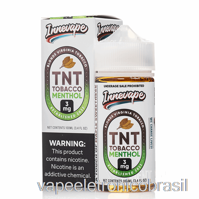 Vape Vaporesso Tnt Tabaco Mentol - Innevape E-líquidos - 100ml 3mg